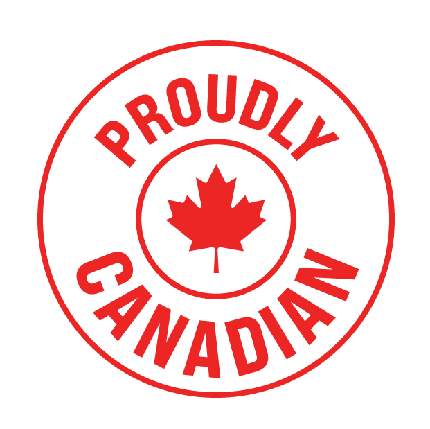 Proudly Canadian flag